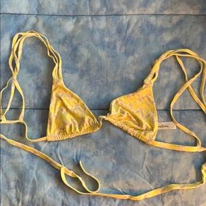 Frankies bikinis bikini top yellow